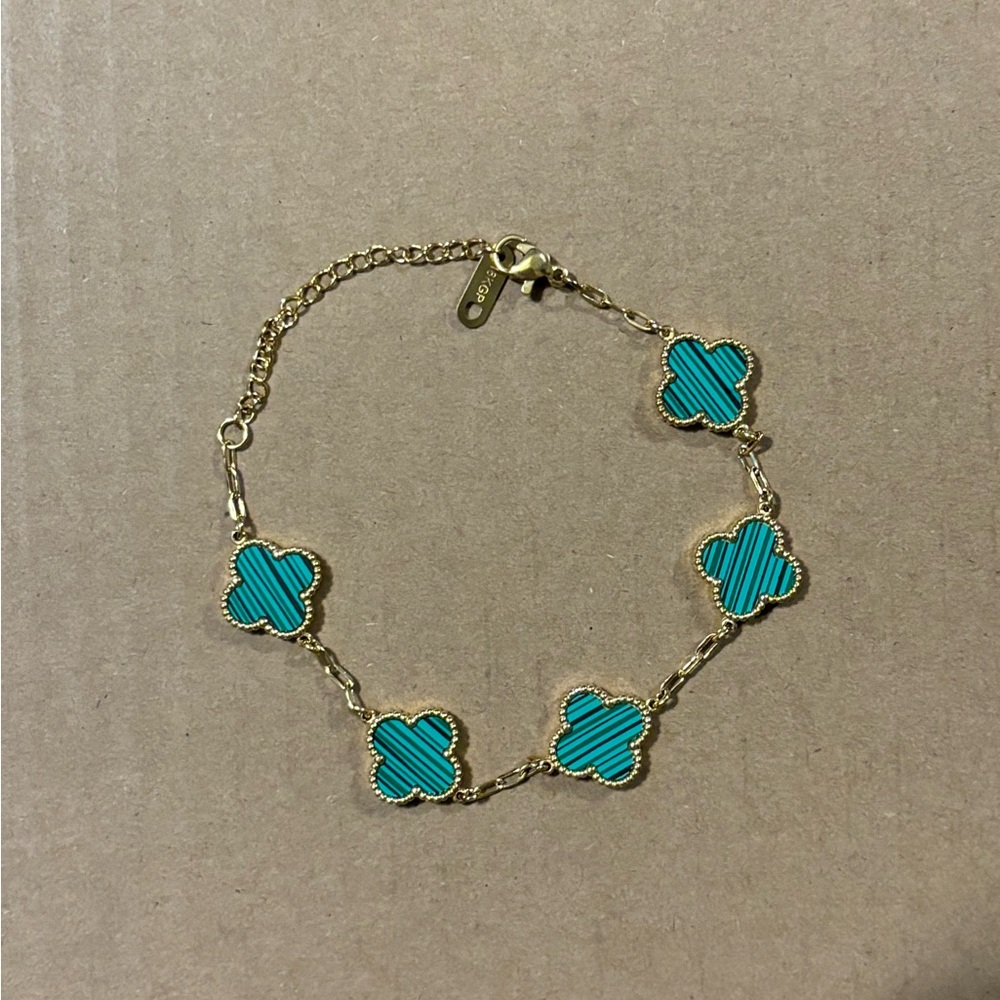 18K Plated Flower Bracelet